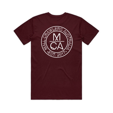 Load image into Gallery viewer, MCA RETRO T-SHIRT ( Burgundy )
